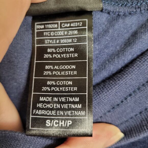 Adidas blue Notre Dame velour wide leg joggers Size small Y2K sportswear 90s - Picture 8 of 8